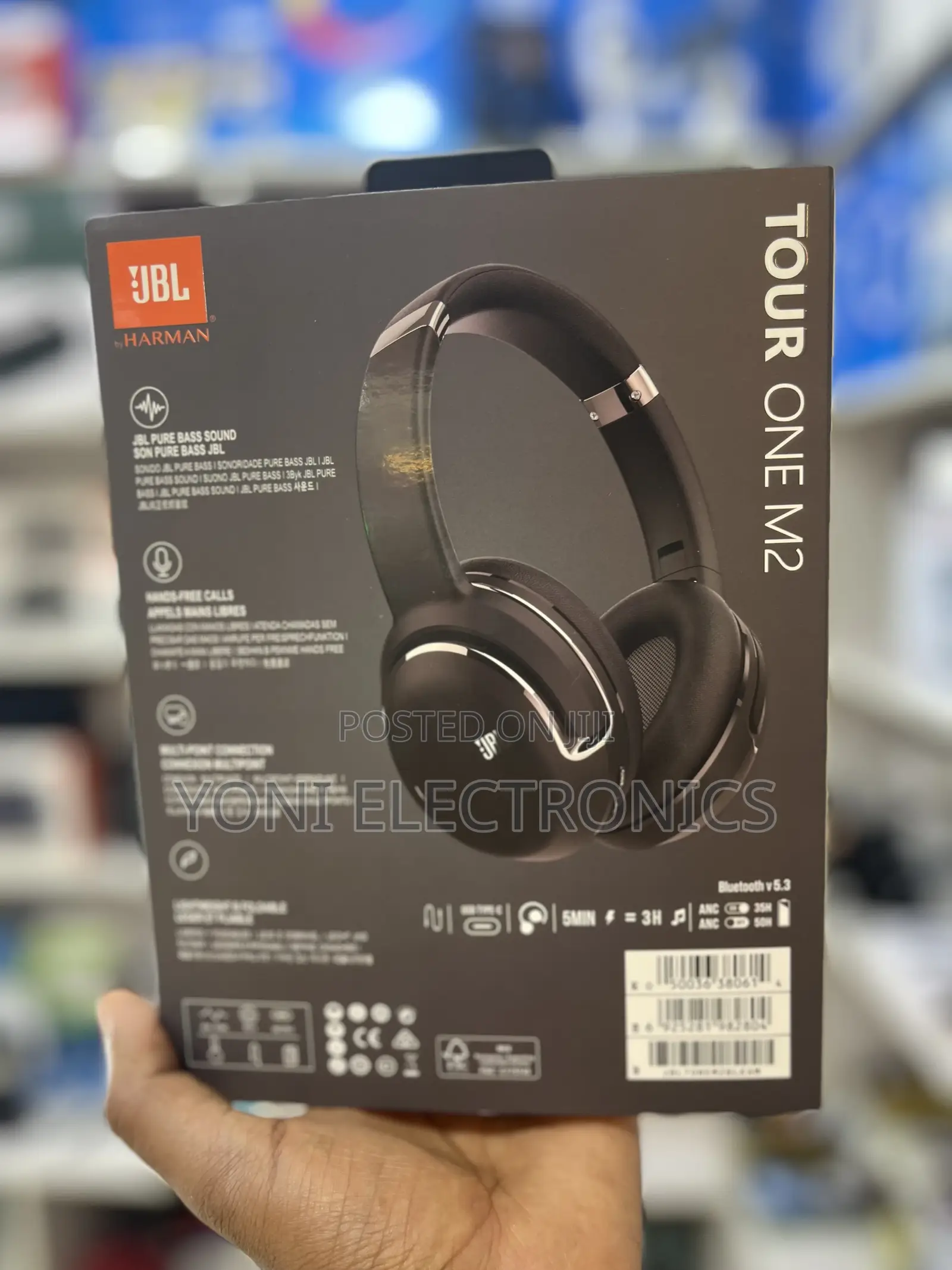 JBL Tour One M2 Wireless True Adaptive Noise Cancelling Headphones