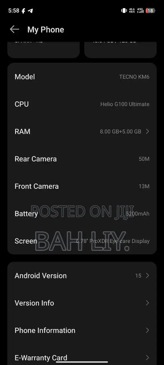 Tecno Spark 40 Pro 256 GB Black