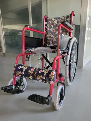 Children/የልጆች ዊልቼር鵼棘lightweight Folding Wheelchairs, Theater, Red