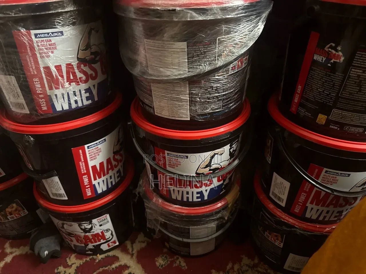 High Quality Mass Gain Whey 3kg Muscle Mass Gain Amount of Energy