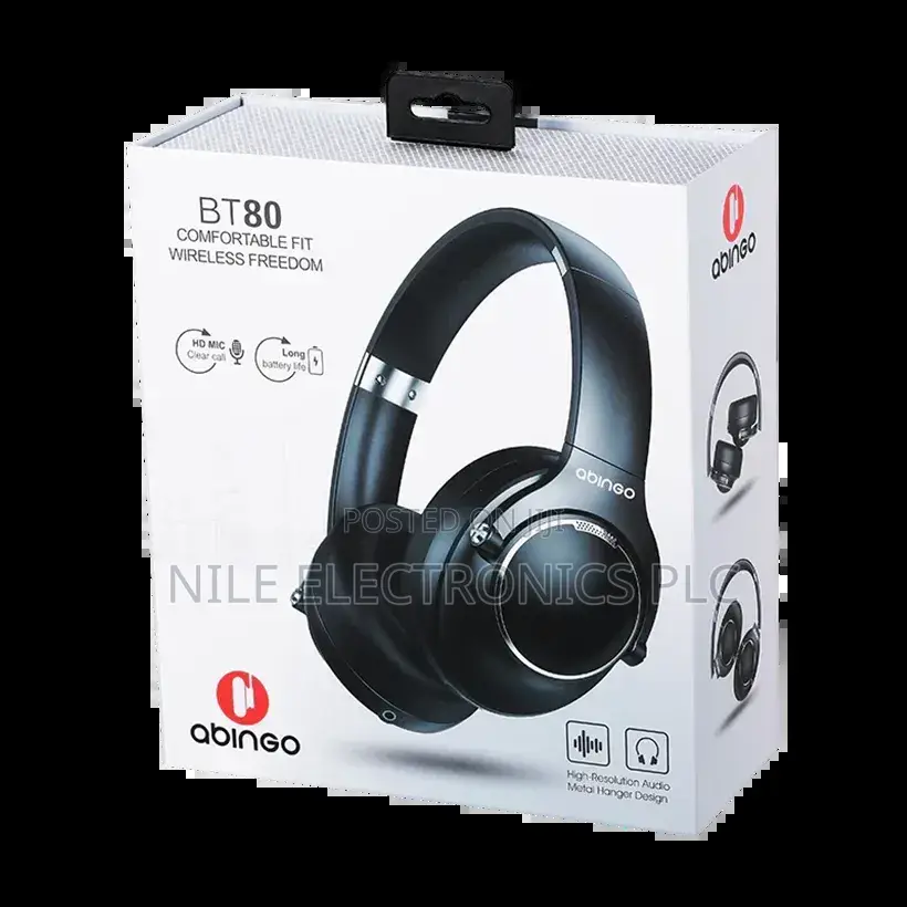 Original Abingo Bt80 Bluetooth Headphone Wireless Over-Ear Deep Bass