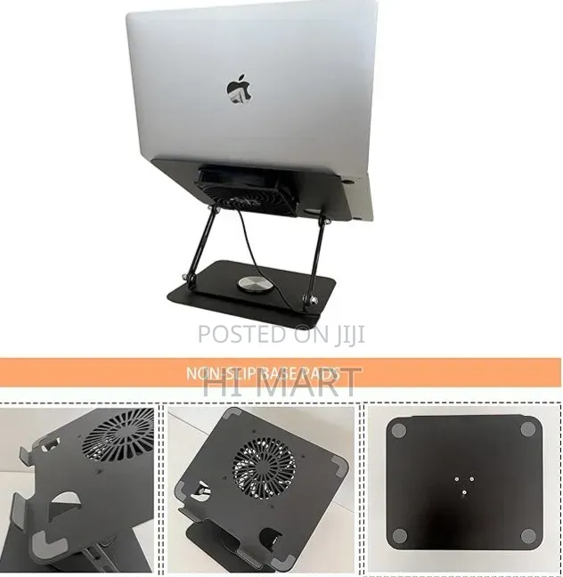 High Quality 360° Rotating Laptop Stand With Cooling Fan