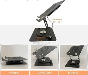 High Quality 360° Rotating Laptop Stand With Cooling Fan