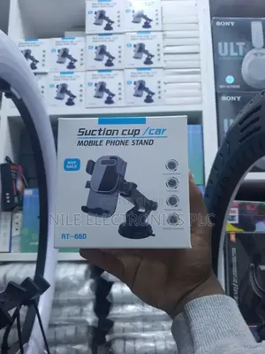 Original Rt-66d Mobile Phone Stand Features A Suction Cup Base