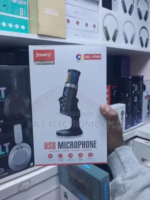 Original Jmary Mc-Pw9 RGB Microphone for Podcasting Gaming Streaming