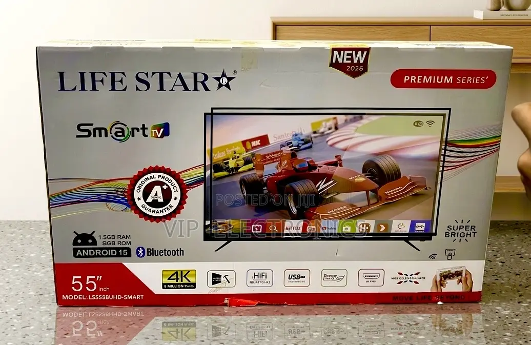 Life Star 55 Inch Tv Smart Ultra Hd Android 15 Premium Series (2026
