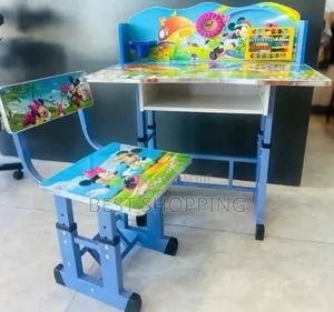 Kids Study Table And Chair Set የልጆች ማጥኛ ጠረጼዛ እና ወንበር