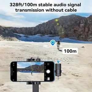 F15-2 Dual Noise Cancelling Wireless Microphone for iPhone/Type C