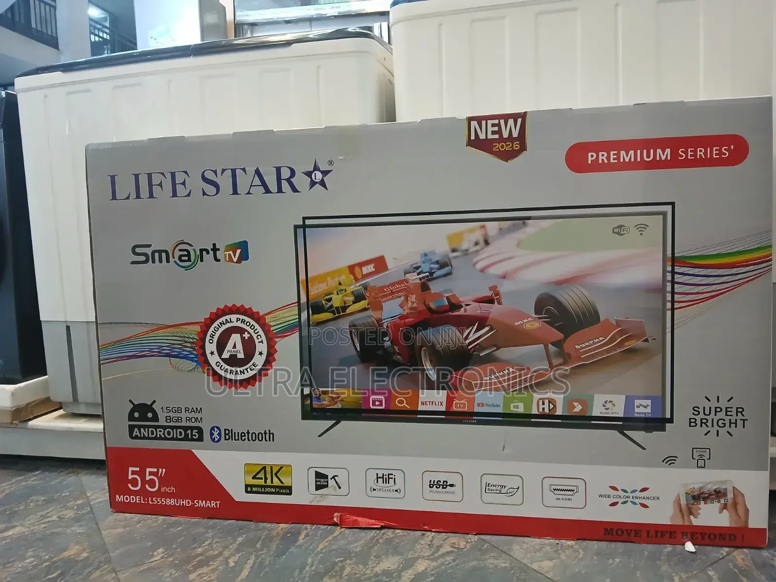 Life Star 55" Uhd Smart Tv (Model Ls5588uhd-Smart) Features a