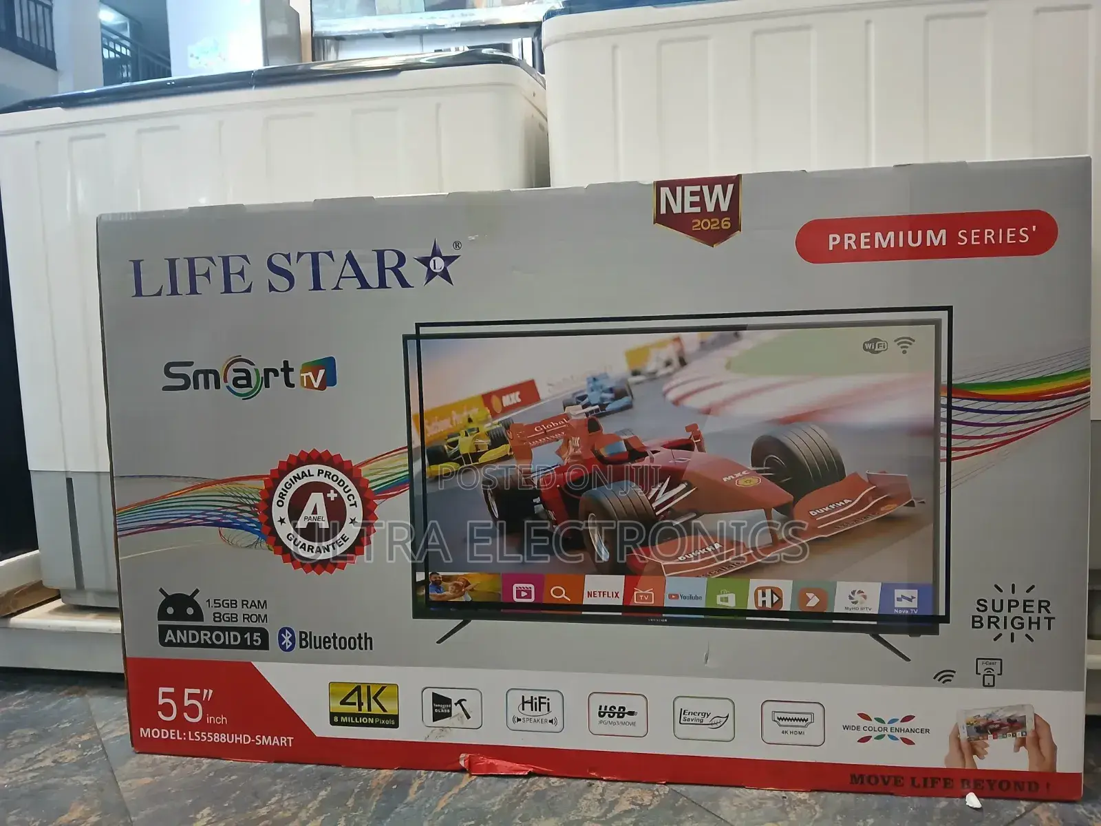 Life Star 55" Uhd Smart Tv (Model Ls5588uhd-Smart) Features a
