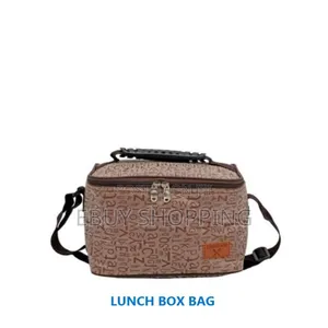 Playful Alphabet Print Insulated Lunch Tote