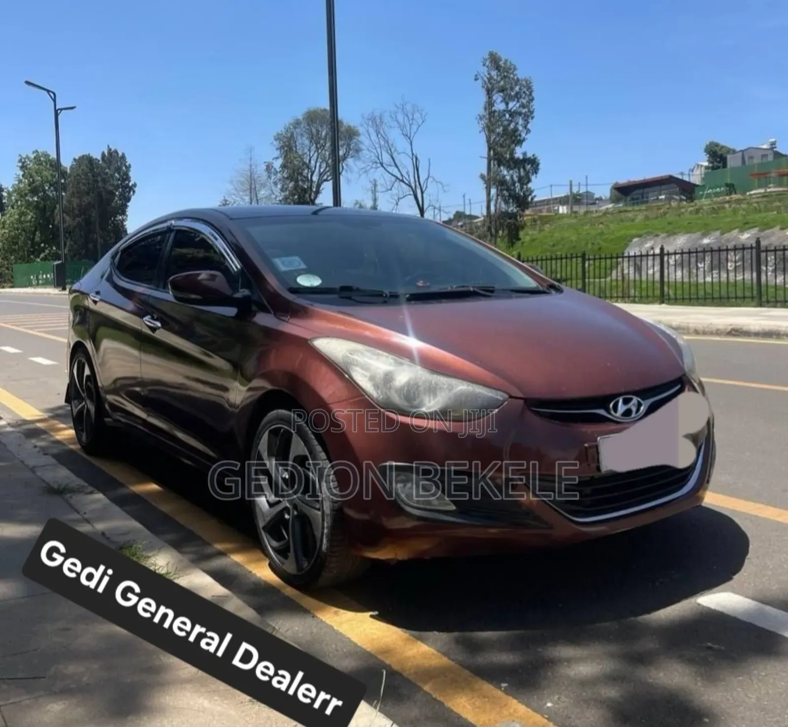 Hyundai Avante 2013 Burgundy