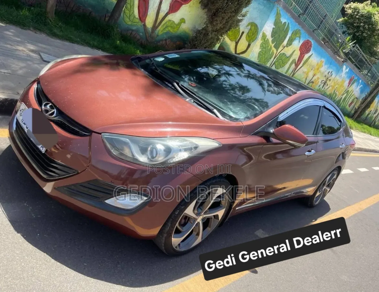 Hyundai Avante 2013 Burgundy
