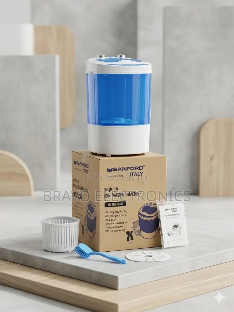 Sanford Italy 3kg Mini Washing Machine | Shoe Brush Included |