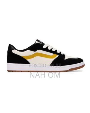 Vans Ryland Ls Shoes ጫማ (Black/White/Yellow) |