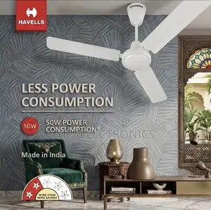 Havels 56 Ceiling Fan Energy Efficient Powerful Air Circulation