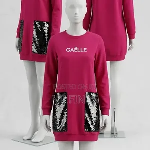 Bonda Stylish Gaëlle Sweatshirt Mini Dress