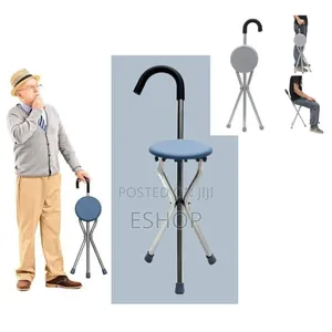 Collapsible Walking Cane With Seat – 330 LBS Weight Capacity
