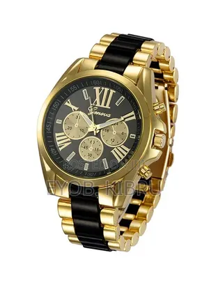 Geneva Analogue Black Dial Men's Match