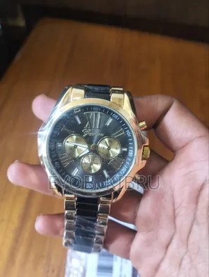 Geneva Analogue Black Dial Men's Match