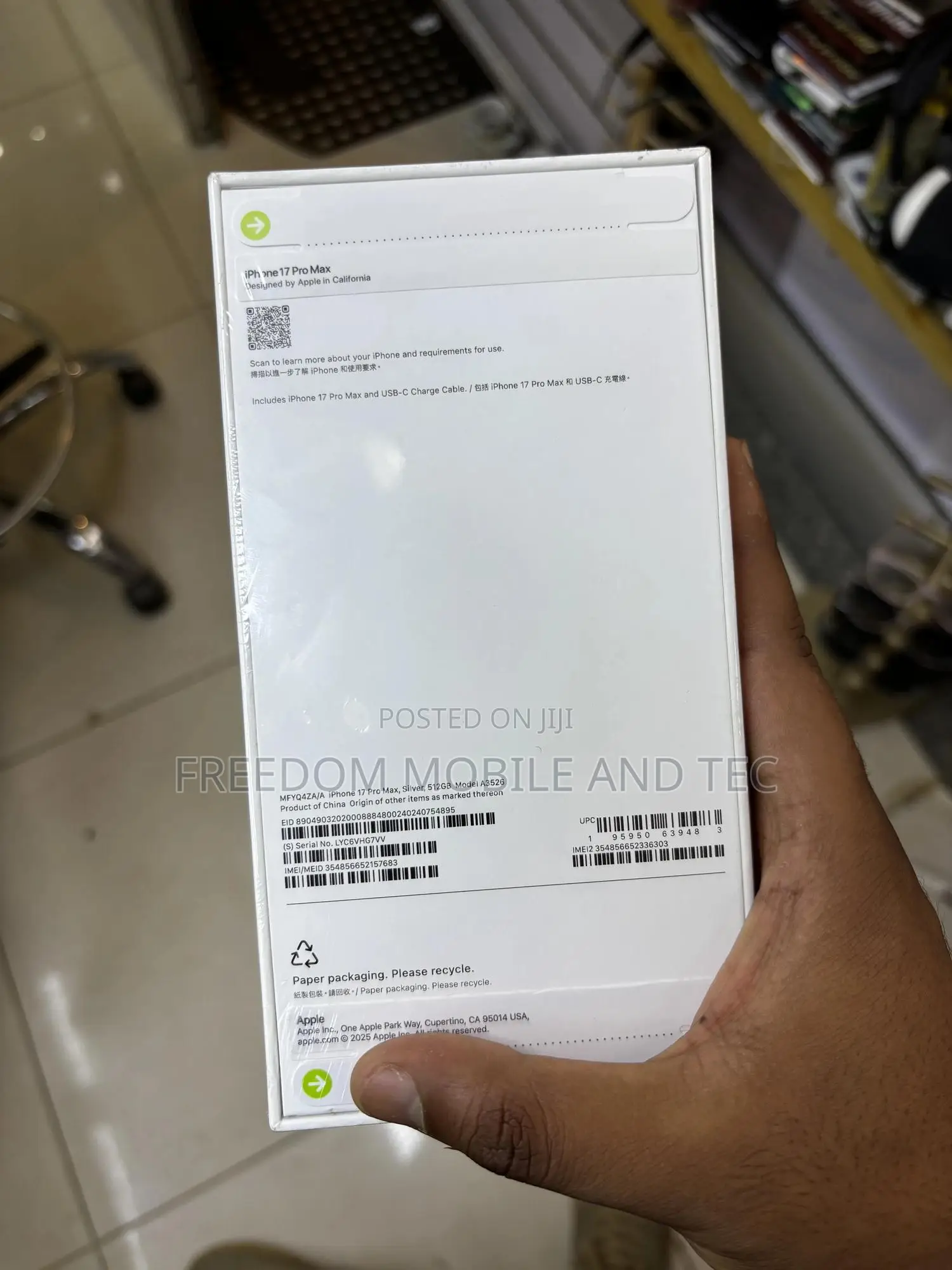 New Apple iPhone 17 Pro Max 256 GB