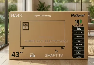 ​National 43 Inch Tv Full Hd Smart Tv – Android 14, Double Glass