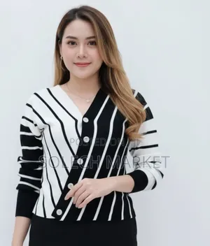 Black and White Striped Diagonal