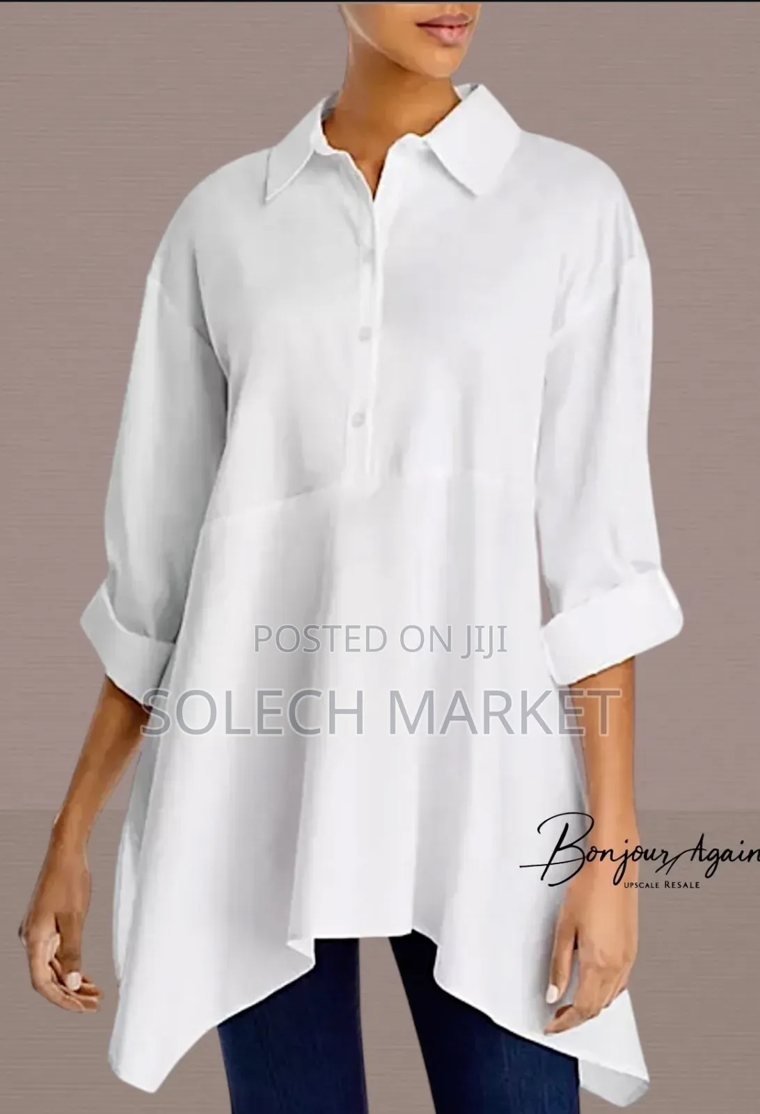 White Polo Ralph Lauren Button-Up Shirt