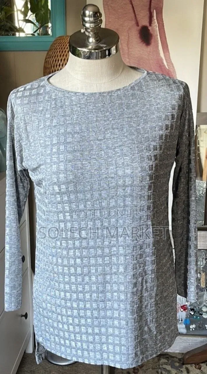 Zara Silver Hi-Low Long-Sleeve