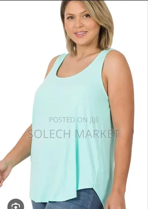 Mint-Colored, Sleeveless Tank Top
