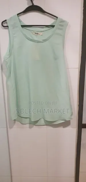 Mint-Colored, Sleeveless Tank Top