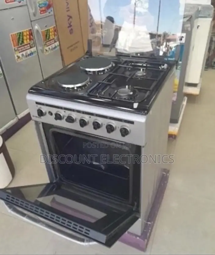 Kumtel Gas Electric Cooker Oven | Stainless Steel Freestanding Range