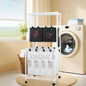 3-Layer Generic Foldable Laundry Organizer የሚታጠብ ልብስ ማስቀመጫ