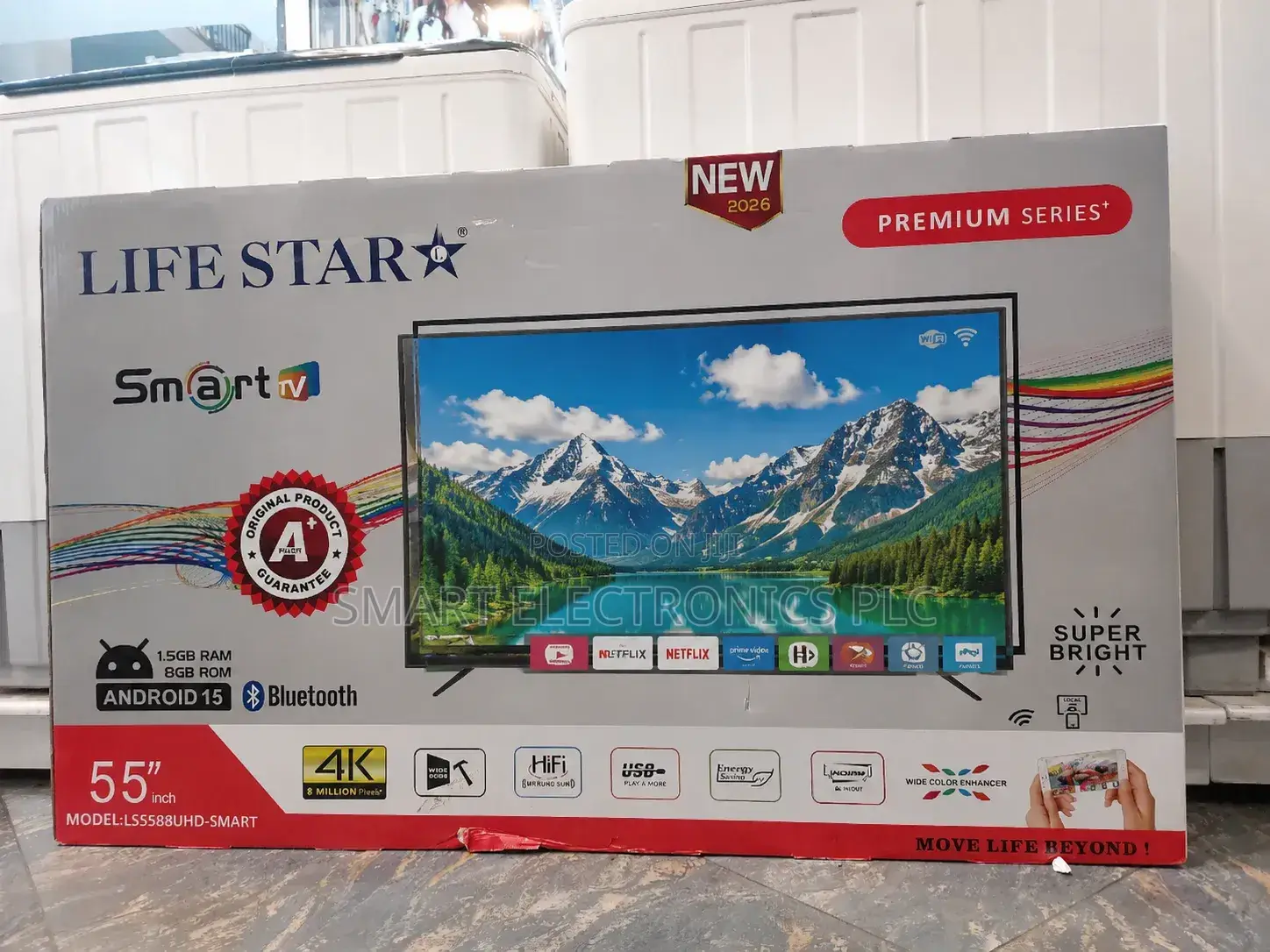 Life Star 55-Inch Uhd Smart Tv (Model Ls5588uhd-Smart) Featuring