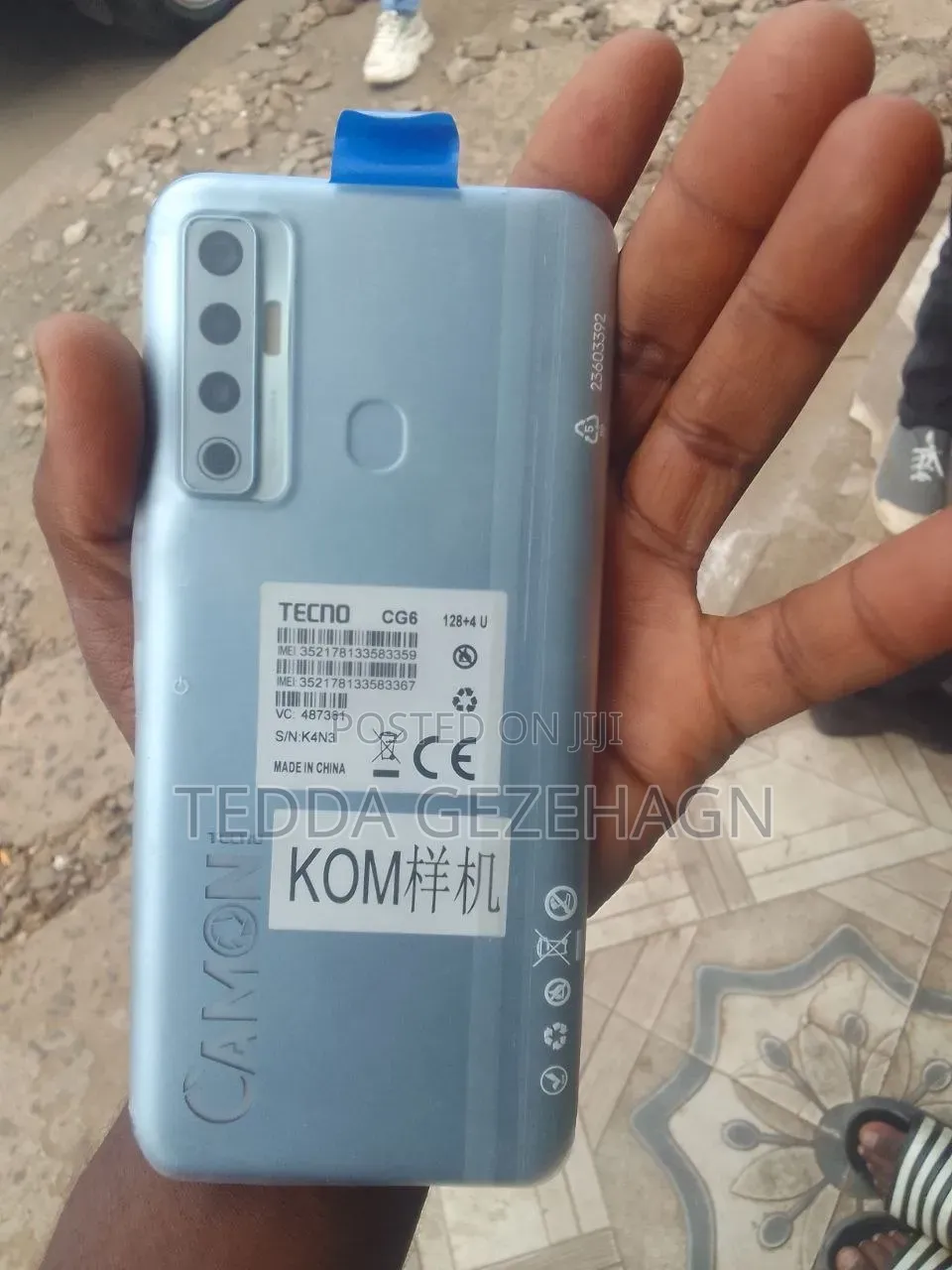 New Tecno Camon 17 128 GB Blue