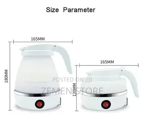 600ml Foldable Electric Kettle ተጣጣፊ የኤሌክትሪክ ቦይለር