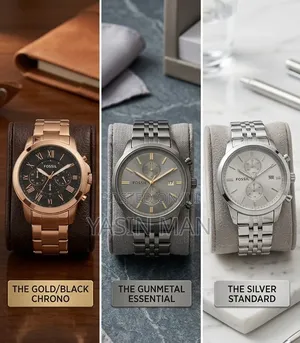 Fossil Men's Chronograph Stainless Steel Watch - 3 Colors Available