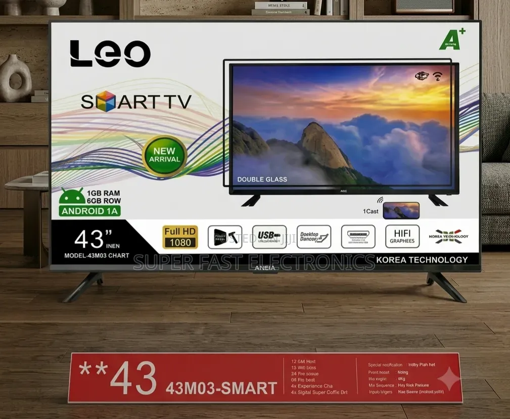 Leo 43 Inch Tv Full Hd Android 14 Smart Tv 2025 Mobel
