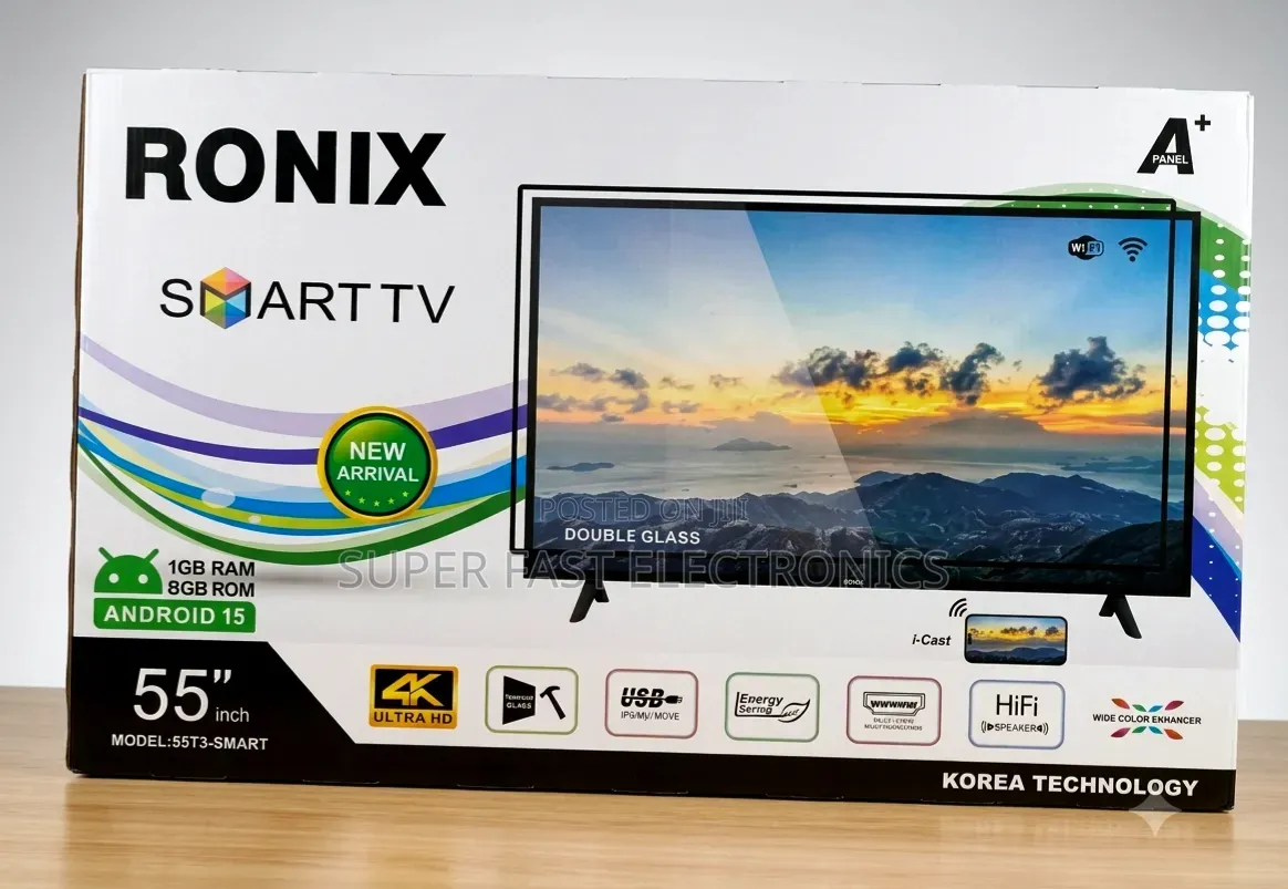 Ronix 55 Inch Tv Ultra Hd Smart Android Tv (Model: 55t2.Smart Tv
