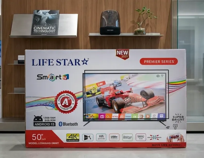 Lifestar 50 Inch Tv Ultra Hd Smart (Premier Series Android 15.0 Tv
