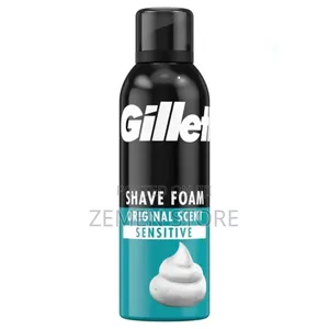 Gillette Sensitive Shave Foam Original Scent የፂም ማለስለሻ ፎም
