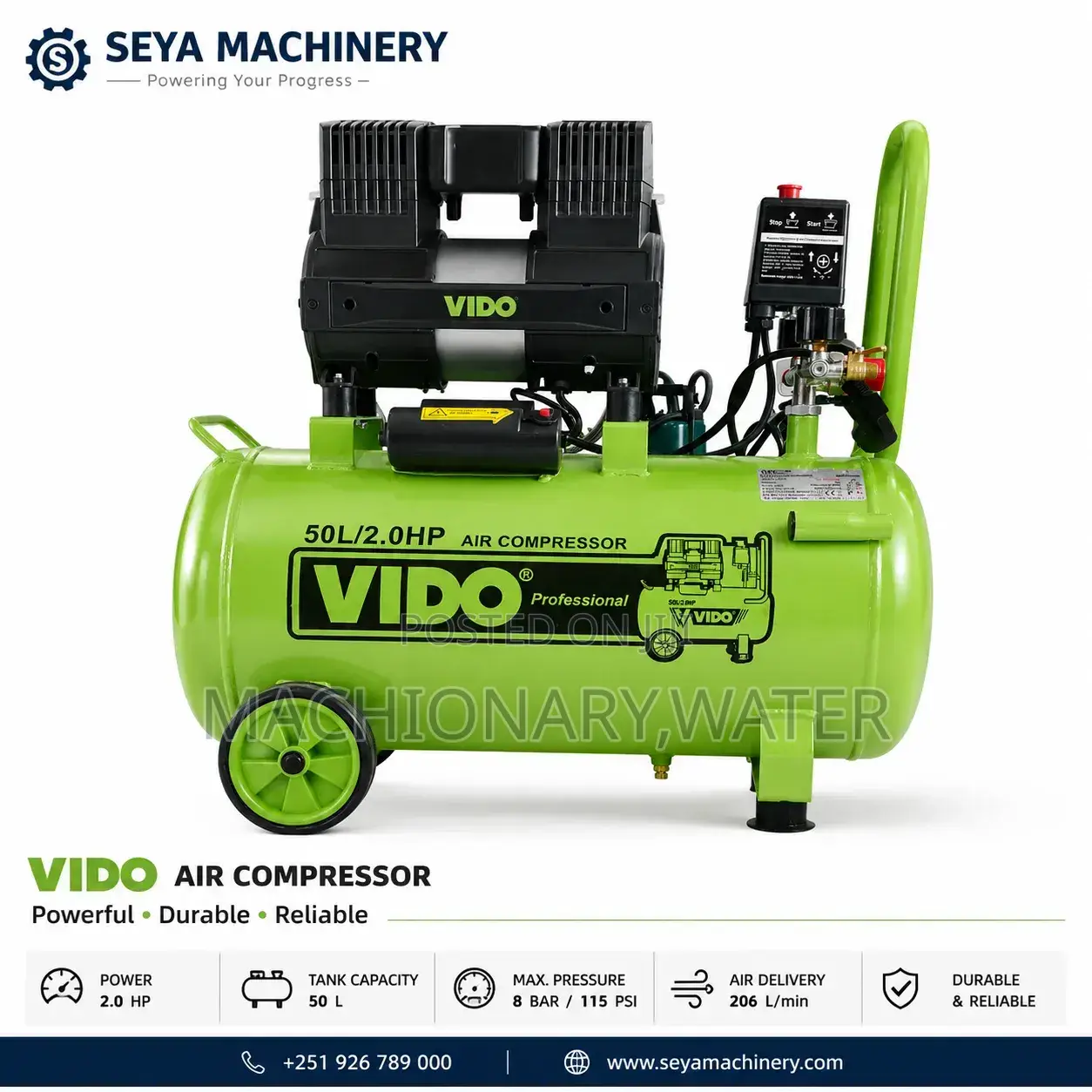 Vido Oil Free Air Compressor 50 Litre