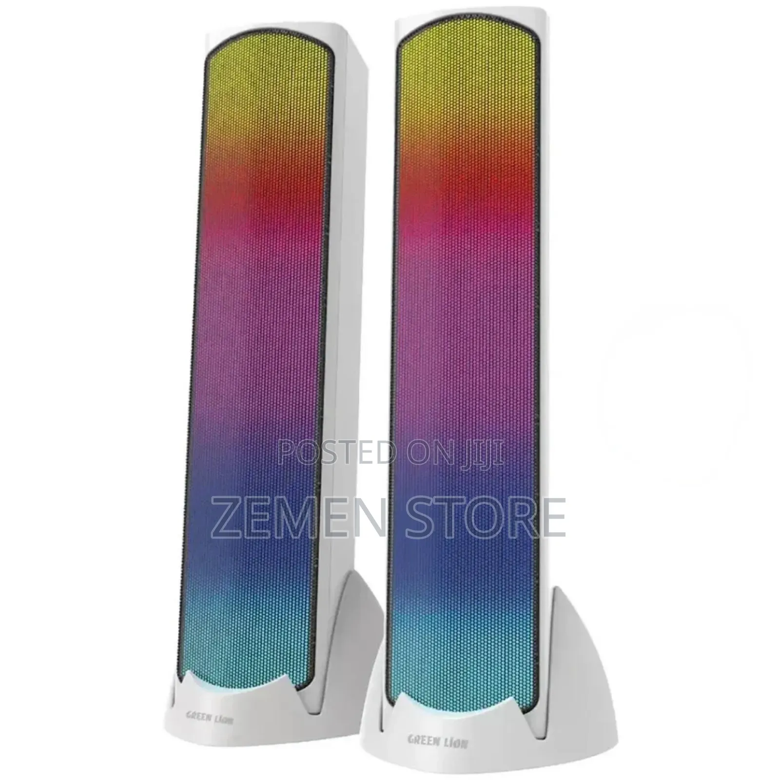 Green Lion Rgb Gaming Desktop Speakers ማራኪ የኮምፒውተር ስፒከር