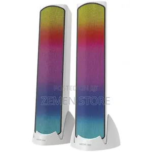 Green Lion Rgb Gaming Desktop Speakers ማራኪ የኮምፒውተር ስፒከር
