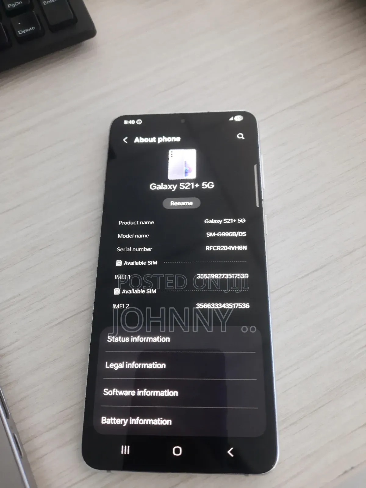 New Samsung Galaxy S21+ 5G 256 GB Silver