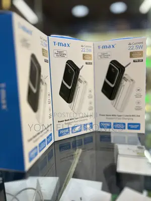 T-Max TPB-20 Ultra-Fast 22.5w Power Bank – 20000mah