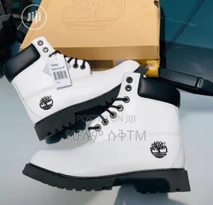 Timberland 6-Inches High Boots 'White/Black' Men's Shoes