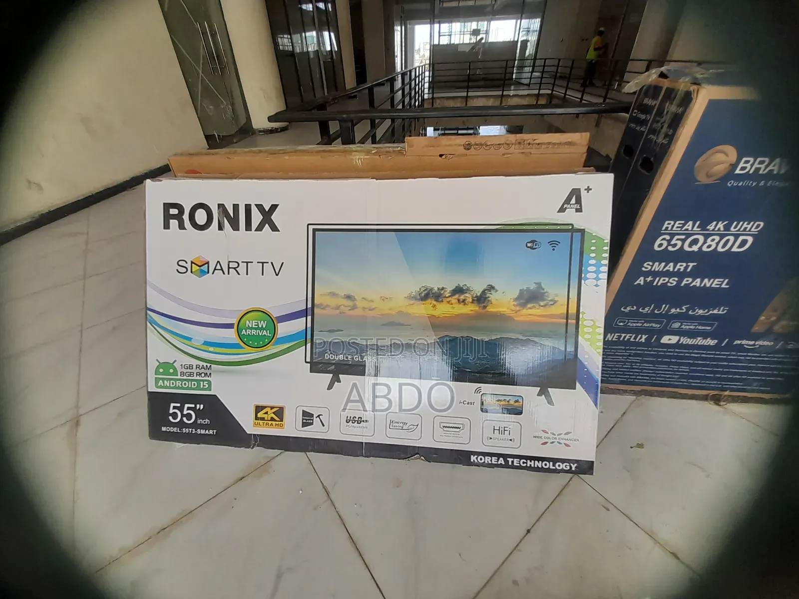 Ronix Smart Tv 55 Inch Andraid Doubel Gelass Hifi Speaker You