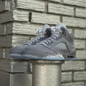 Air Jordan 5 Retro 'Wolf Grey' Men's Mid Boots Shoes