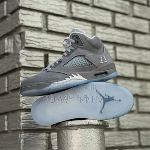 Air Jordan 5 Retro 'Wolf Grey' Men's Mid Boots Shoes